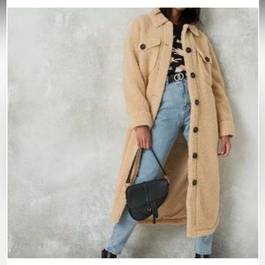 Missguided + Camel Teddy Jacket